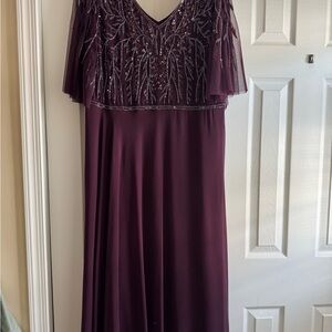 Purple Maxi Dress with Flowing Silhouette